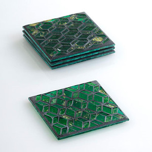 Set Of 4 Slimane Mosaic Coasters