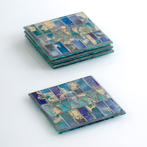 Set Of 4 Midar Mosaic Coasters