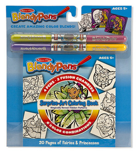 Blendy Pens Surprise-Art Coloring Book - Fairies & Princesses