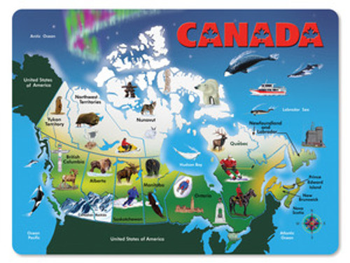 Wooden Canada Map Puzzle