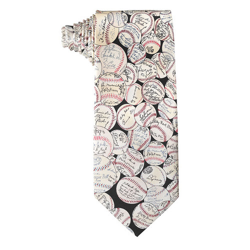 Baseball Signature Tie