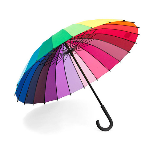 Color Wheel Stick Umbrella