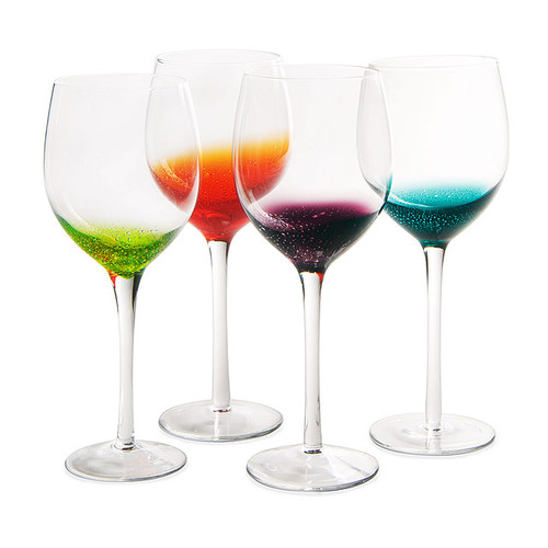 Fizzy Wine Glasses - Set Of 4