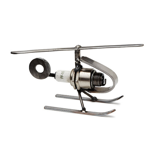 Spark Plug Helicopter Paperweight