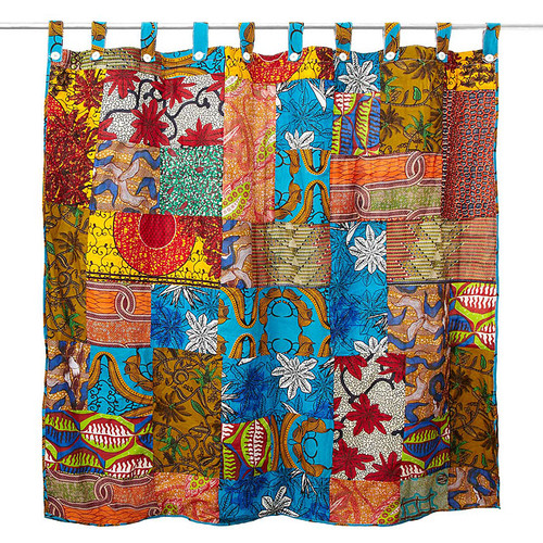 African Patch Shower Curtain