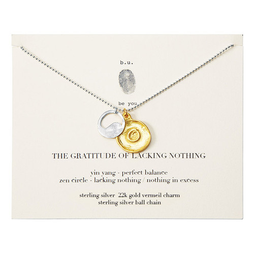 The Gratitude Of Lacking Nothing Necklace