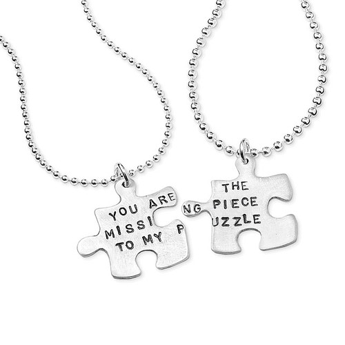 Missing Piece Puzzle Necklace