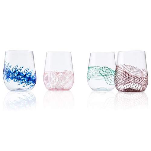 Spiro Stemless Wine Glass Set