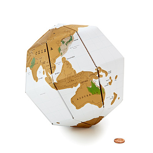 Scratch Map Globe