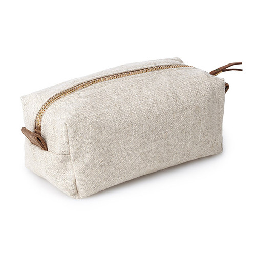 Small Linen Cosmetic Bag