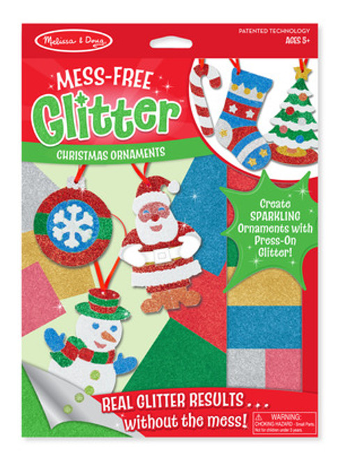Mess-Free Glitter Christmas Ornaments
