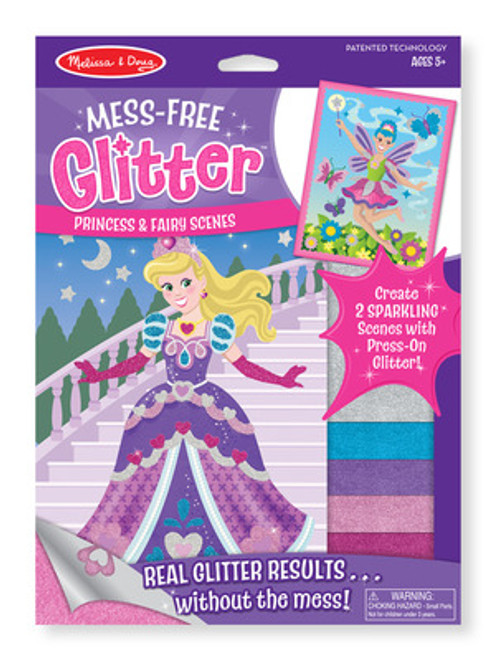 Mess-Free Glitter Princess & Fairy Scenes