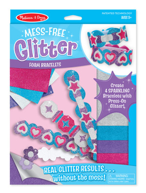 Mess-Free Glitter Foam Bracelets