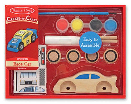 Decorate-Your-Own Race Car