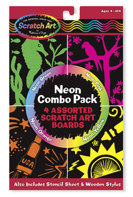 Scratch Art® Neon Combo 4-Pack