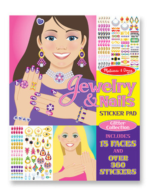 Jewelry & Nails Glitter Stickers Pad