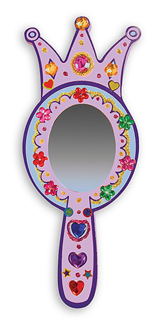 Decorate-Your-Own Wooden Princess Mirror