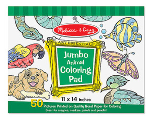 Jumbo Coloring Pad - Animals