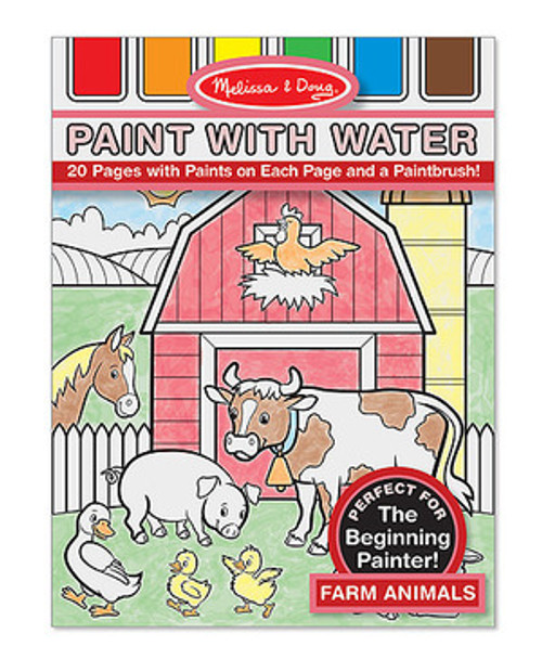 Farm Animals Paint with Water Kids' Art Pad