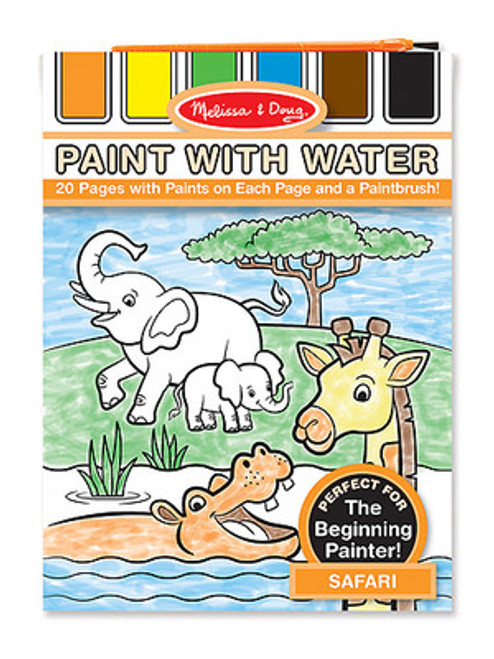 Safari Paint with Water Kids' Art Pad