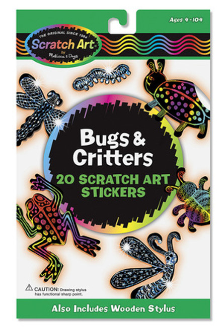 Scratch Art® Bugs & Critters Stickers