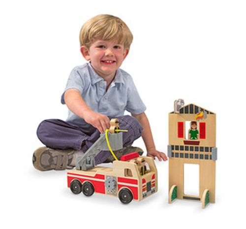 Whittle World Wooden Fire Rescue Set