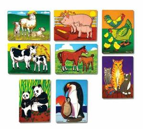 Mothers and Baby Animals Puzzle Set