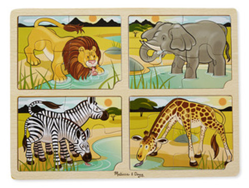 4-in-1 Safari Jigsaw Puzzle