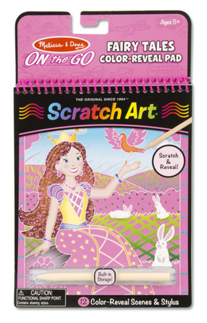 On the Go Scratch Art: Color-Reveal Pad - Fairy Tales