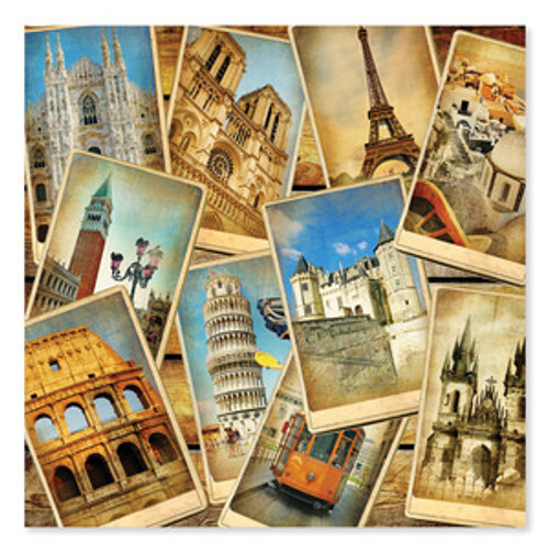 Postcards from Europe Cardboard Jigsaw - 1000 Pieces