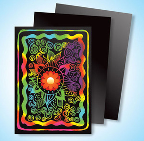 Scratch Art Multicolor Board Artist Trading Cards