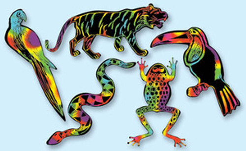 Scratch Art Rainforest Scratchin' Shapes Group Pack