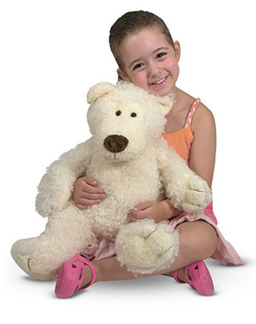 Big Roscoe Vanilla Teddy Bear Stuffed Animal