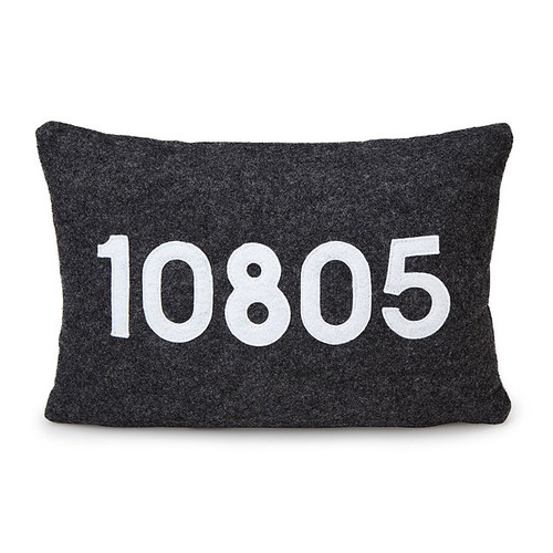 Custom Zip Code Lumbar Pillow