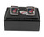 MLB Cleveland Indians Square Cufflinks with Square Shape Engraved Logo Design Gift Box Set