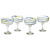 Recycled Spiral Margarita Glasses - Set Of 4