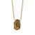 Solitaire Gold Druzy Necklace