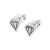 Sterling Silver Diamond Studs