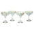 Recycled Confetti Margarita Glasses - Set Of 4