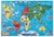 World Map Floor Puzzle - 33 Pieces