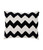 NY RCTNG.CHEVRON PILLOW, BLACK