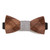Etched Walnut Wooden Bow Tie