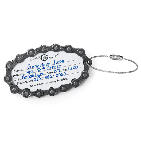 Bike Chain Luggage Tag