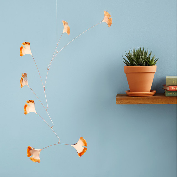 Blowing Leaves Copper Mobiles