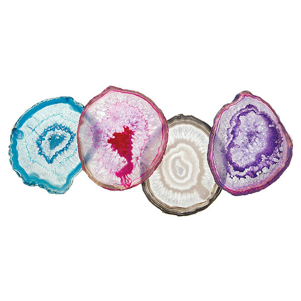 Agate Coasters - Set Of 4