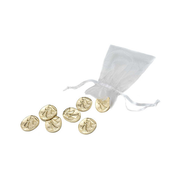 Gold Angel Coins - Set Of 7