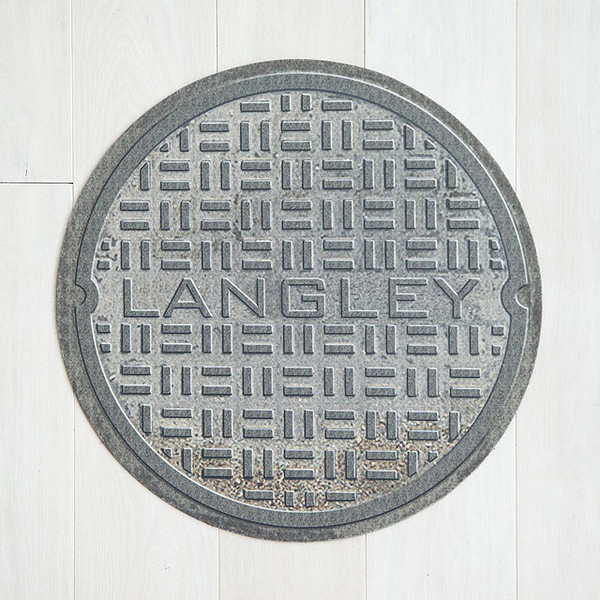 Personalized Manhole Cover Doormat