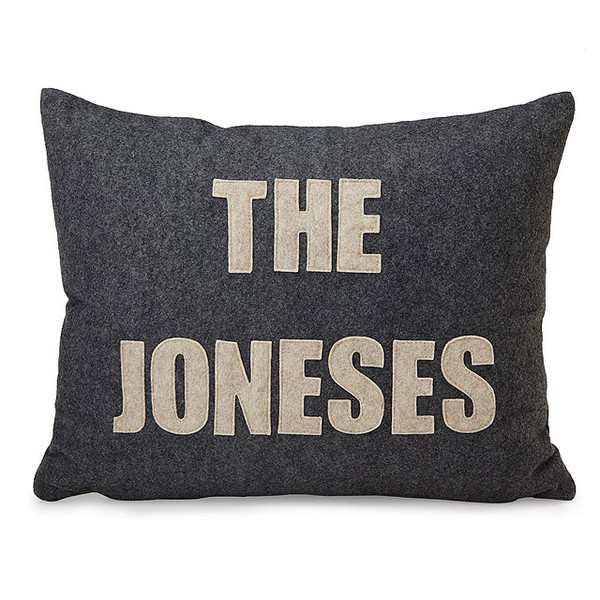 Custom Family Name And Date Pillow