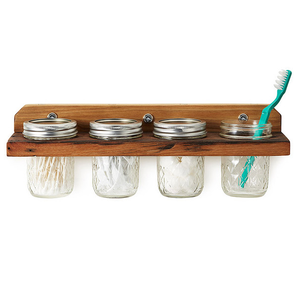 Wooden Mounted Wall Caddy