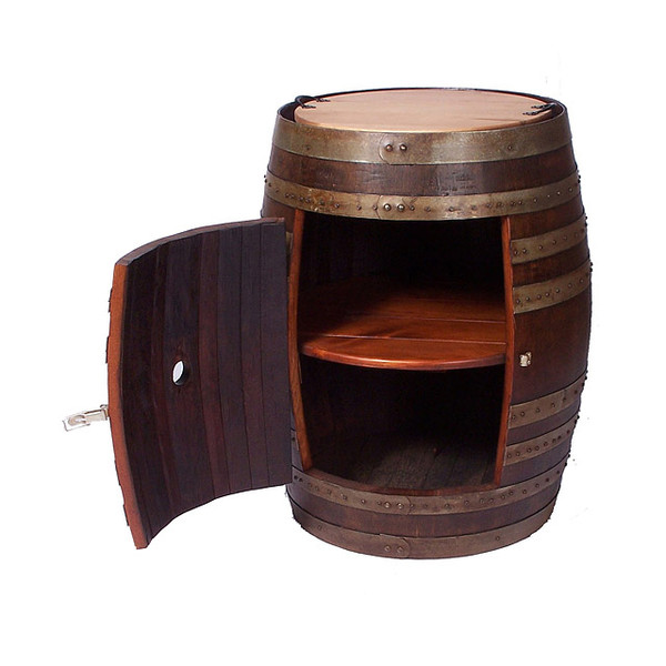 Recycled Wine Barrel Side Cabinet
